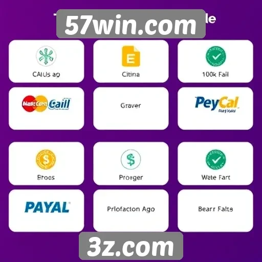 Métodos de pagamento aceitos no 57win.com